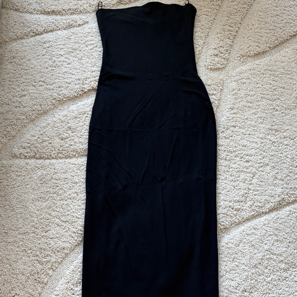 Aritzia Classic Black Strapless Dress